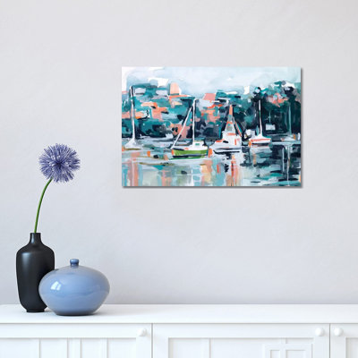 «Watercolor Bay I» par Emma Scarvey - peinture sur toile tendue
