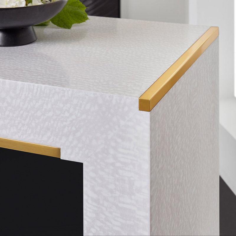 Modern History Console Table, 32" H x 70" W x 17.5" D