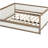 Full solid wood queen-sized bed with nailhead trim storage bed