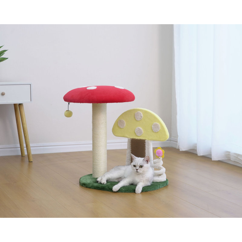 Perchoir pour chat champignon magique de taille appartement Petpals - H 20 po, 2 niveaux, moyen, Moultrie