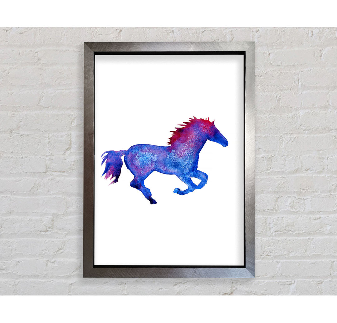 Gerahmtes Bild Watercolor Horse