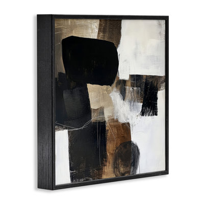 «Earthly Hues Abstract Design», estampe numérique, conception de Petal Prints Design