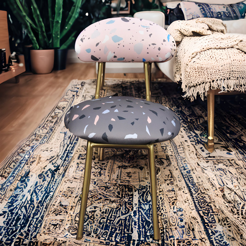 Terrazzo Upholstered Slipper Chair