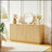 Versatile 63 Inch Vertical Stripe Sideboard With Storage, Curved Wave Design, Ideal For Living Room And Bedroom TV Stand-1934795458