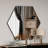 Modern Hexagonal Wall Mirror, Black, 27.6 x 23.6 x 0.9 inches | 100% MDF with Ecological Flotal-E Glass | Sleek Geometric Design, Perfect for Home Decor & Contemporary Spaces, Easy to Install and Wall-Mountable