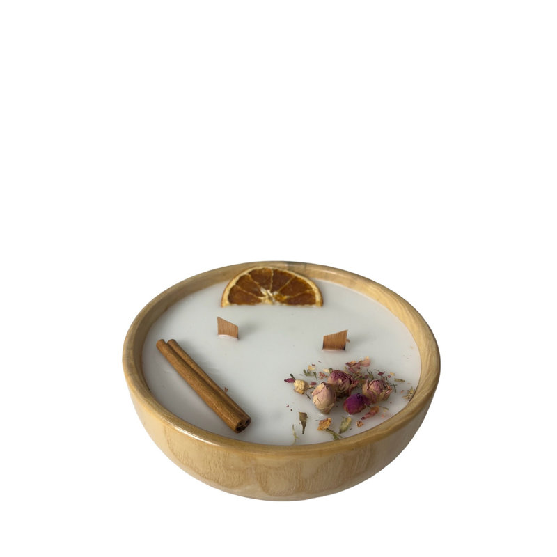 Wood Tabletop Candlestick