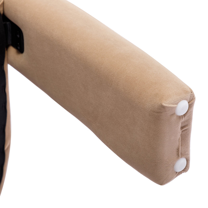 Modern Upholstered Barrel Dining Chairs, Khaki Velvet