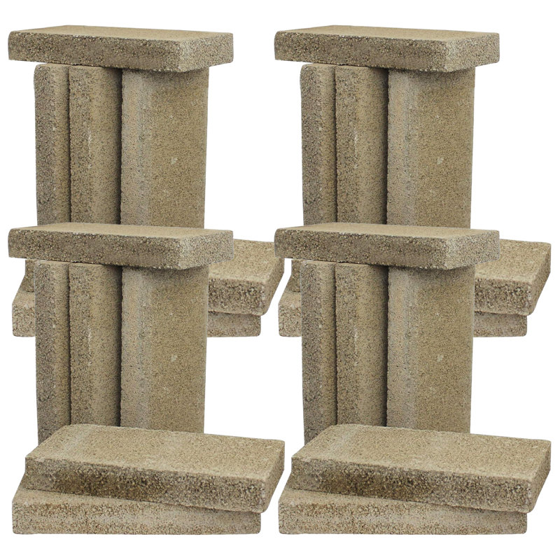 US Stove Company 4.5 x 9 x 1.25" Wood Burning Stove Pumice Firebrick, (6 Bricks) (4 Pack), Set of 4