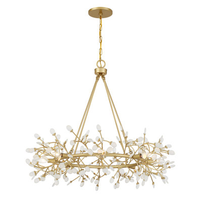 Lustre 8 lumières Once Or par Breegan Jane