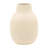Neutral Textured 9" Ceramic Vase Contemporary Ivory Bulbous