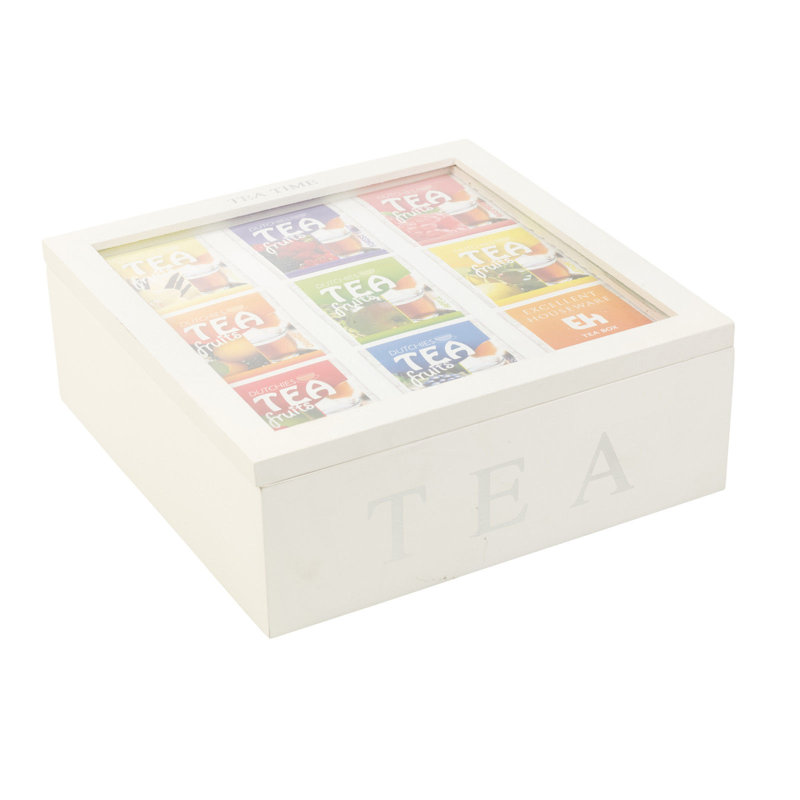 Symple Stuff Wood Tea Box