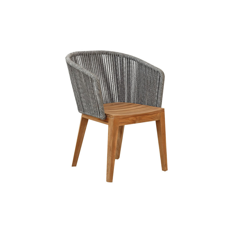 Westlake Outdoor Teak Dining Armchair, Gray