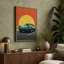 Cruising Into Sunset Retro - Wrapped Canvas-1141853101-1141853102