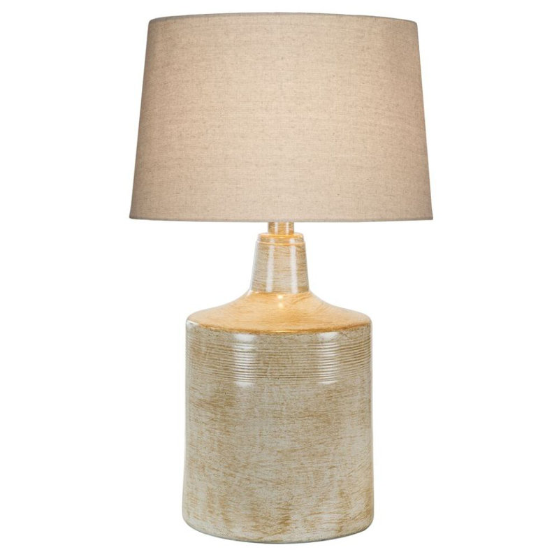 Lampe de table standard 28 po Euria, Beige / Ivoire, Beige