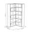 Amalda Modern Wall Mounted Bookcase with 5 Tiers for Living Room Office-32342472