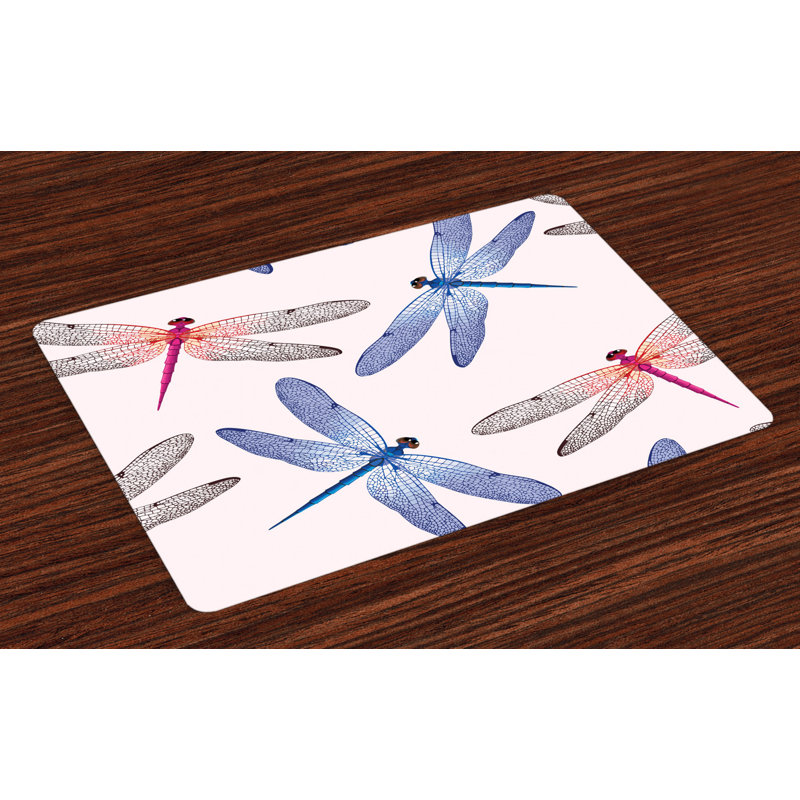 Ashraff Dragonfly Wings Art Placemat