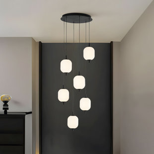 Luminaire suspendu à intensité variable 6 lumières DEL