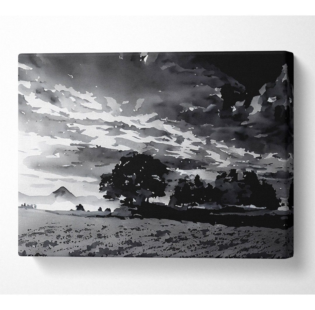 Countryside Retreat B N W - Kunstdrucke auf Leinwand