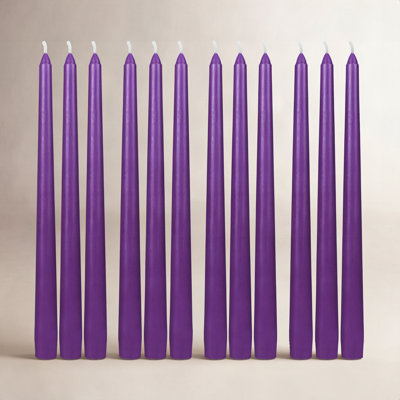12 Piece Estela Unscented Taper Candle Set