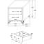 Table de chevet 2 tiroirs Chesney