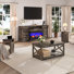Chiara 5-Piece Farmhouse Living Room Table Sets