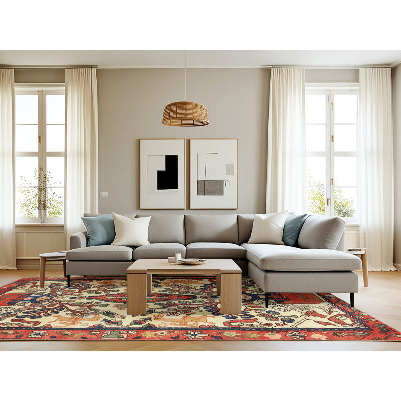 Coberly Oriental Indoor Rug, Rectangle 8' x 12'
