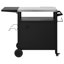Chariot de barbecue extérieur avec armoire de rangement