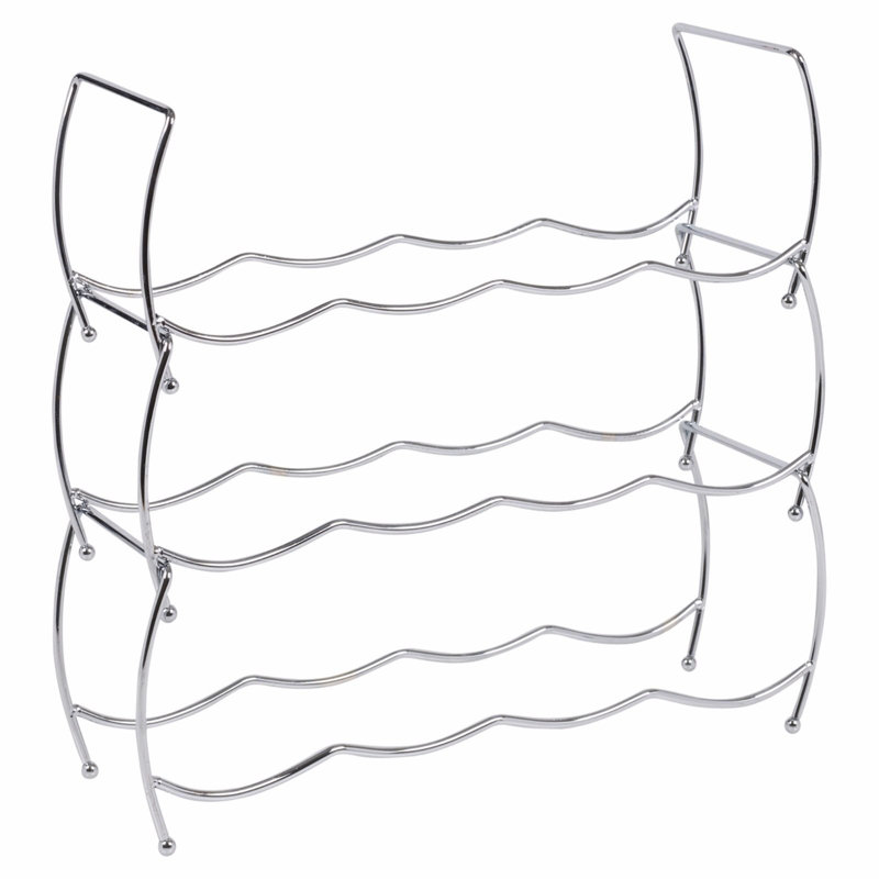 Tabletop Wine Bottle Rack in Silver