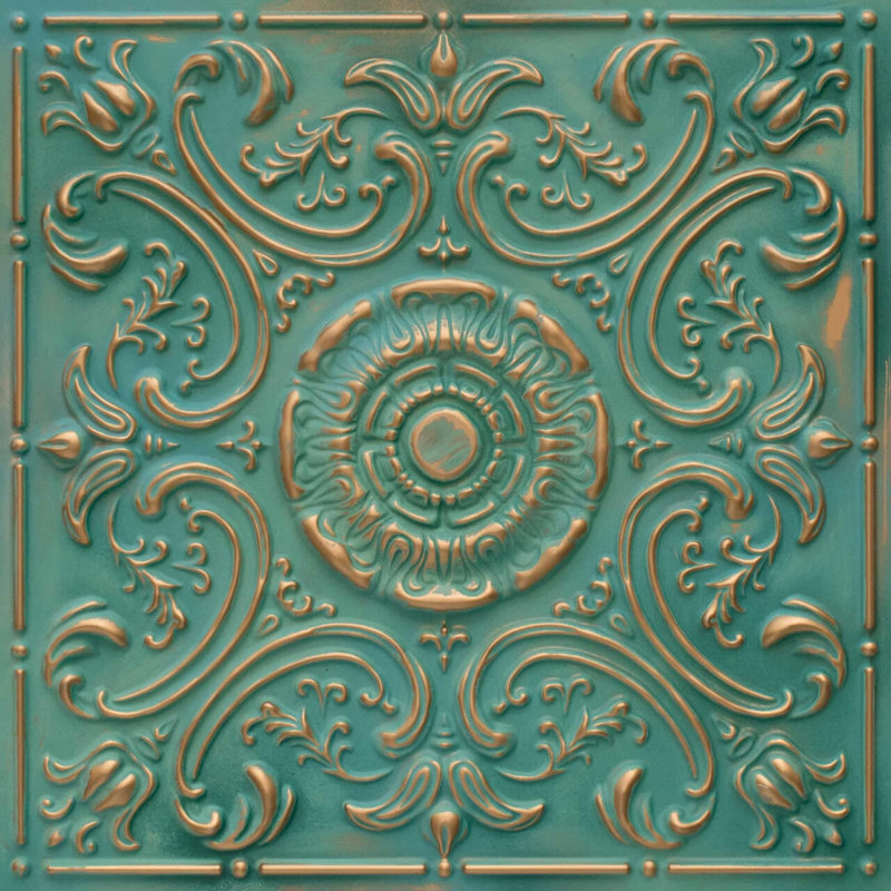 Venice 2 ft. x 2 ft. Vintage Tin Faux Tin Ceiling Tile Set
