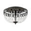 Vintage 3-Light Faceted Crystal Bowl Flush Mount Ceiling Light
