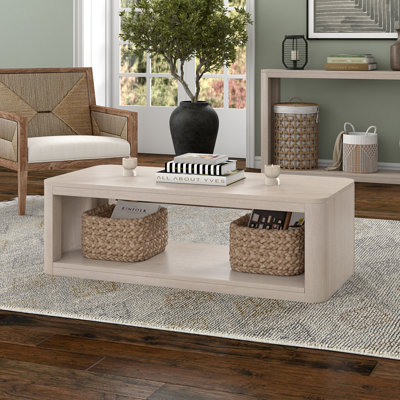 Kellan 47" Wide Rectangular Coffee Table in Grain