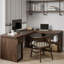 Bureau en bois massif avec bibliothèque et coin en L intégré-2032874461-2032874432