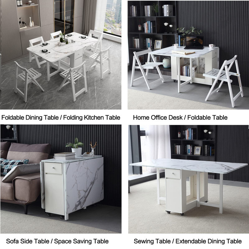 60.2'' L x 28'' H Manufactured Wood Dining Table