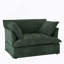 Fauteuil d'appoint surdimensionné de 47,2 po avec port double, base et accoudoirs de conception moderne, coussins décoratifs, siège profond et large, canapé simple confortable en forme de nuage, fauteuil en chenille pour le salon et l’appartement-1368622018