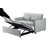 55.1-Inch 3-In-1 Convertible Sofa Bed-1526852254-1526852252