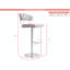 Bihter Swivel Upholstered Adjustable Height Counter Stool with Metal Frame-1908344598