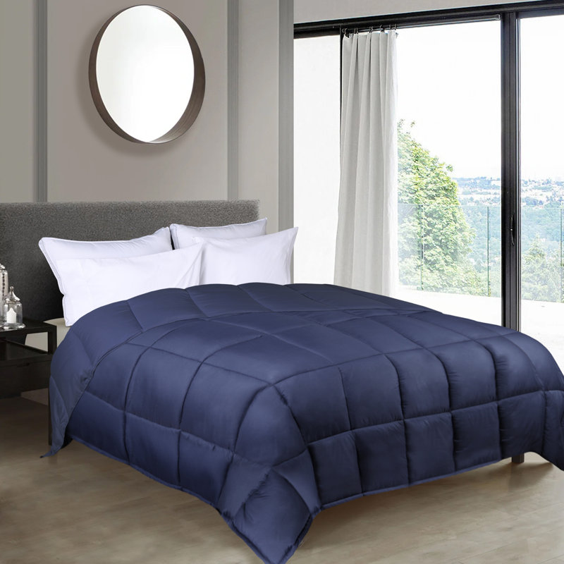 Édredon réversible toutes saisons Superior, Édredon simple TG, Bleu marine