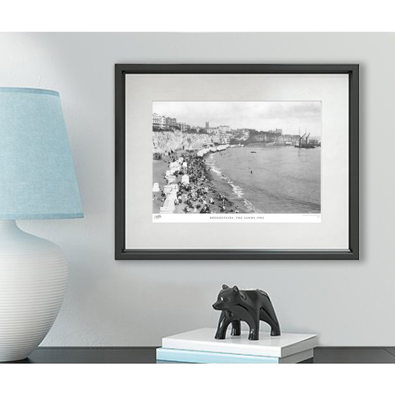 Broadstairs, The Sands 1902 - Single Picture Frame Print, 45cm H x 60cm W x 2.3cm D