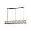 Luminaire suspendu linéaire 8 lumières Ice Cube