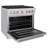 ZLINE 36 in. 5.2 cu. ft. Paramount Dual Fuel Range W/ 6 Burner Gas Cooktop & Electric Convection Oven in Stainless Steel (SDR36)