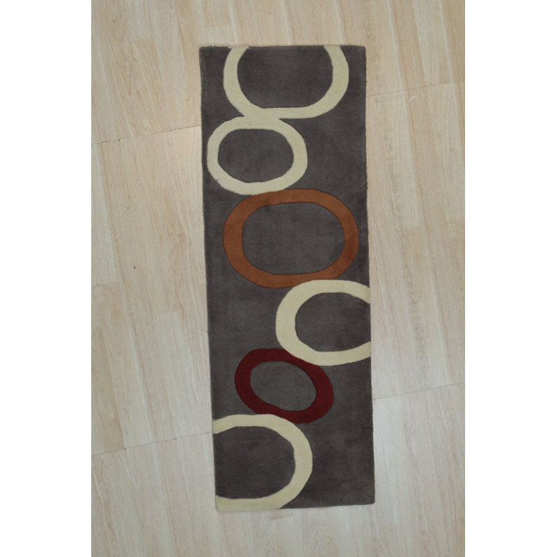 Celia Clara Gray Hand Tufted Wool Area Rug