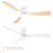 Bali Smart 3-Blade 52in Ceiling Fan 2700K-6000K CCT Selectable LED Light Kit with Remote Control and Hardware with Reversible Blades in Weathered Wood or Works With iOS or Android App-113057361-113057362