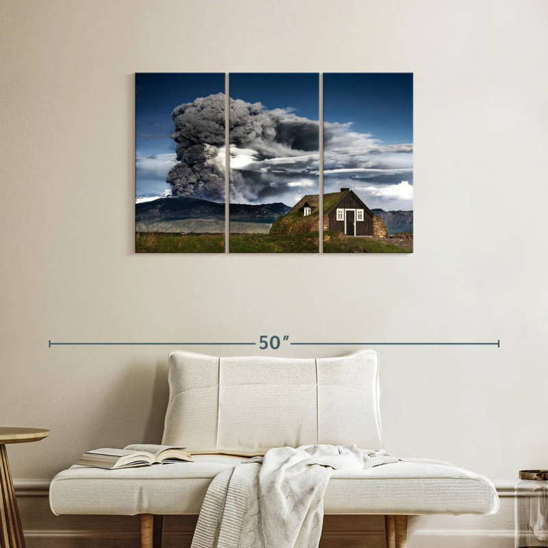 Eruption du volcan Eyjafjallajokull, H 24 po x l 38 po