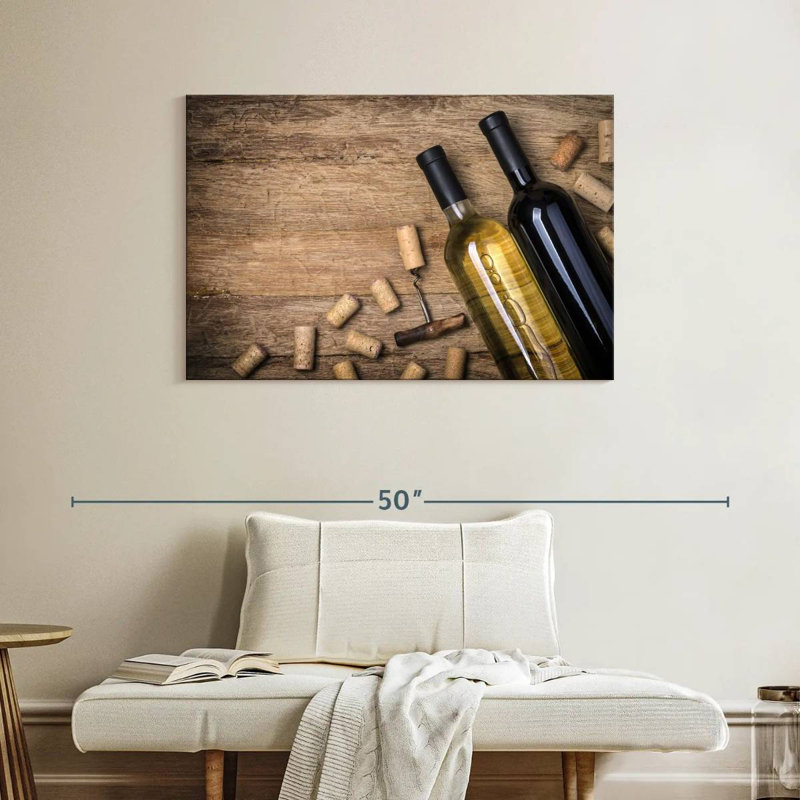 Yarlin Red And White Wine, 26" H x 39" W