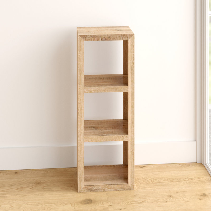 Beatrix 119cm H x 43cm W Solid Wood Cube Bookcase