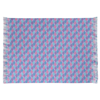 Tapis bleu/rouge bleu rétro Mcguigan