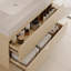 Meuble-lavabo flottant moderne 29,9 po avec comptoir en faux marbre et lavabo encastré en céramique, fixation murale pour petites salles de bain et appartements-402620929