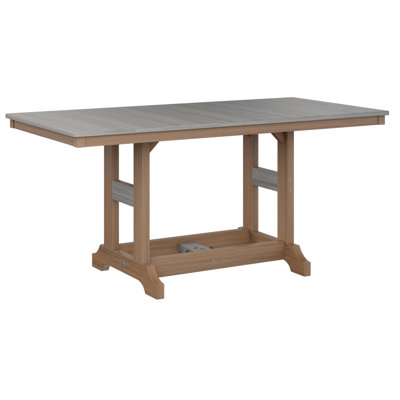 Table de salle à manger à hauteur de comptoir rectangulaire de 66 po Berlin Gardens Garden Classic