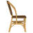 Chaucer Brown Woven Rattan Dining Side Chair , Set of 2