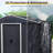 8Ft X 4Ft Outdoor Metal Storage Shed With Sliding Door And Foundation-121341750-121341752